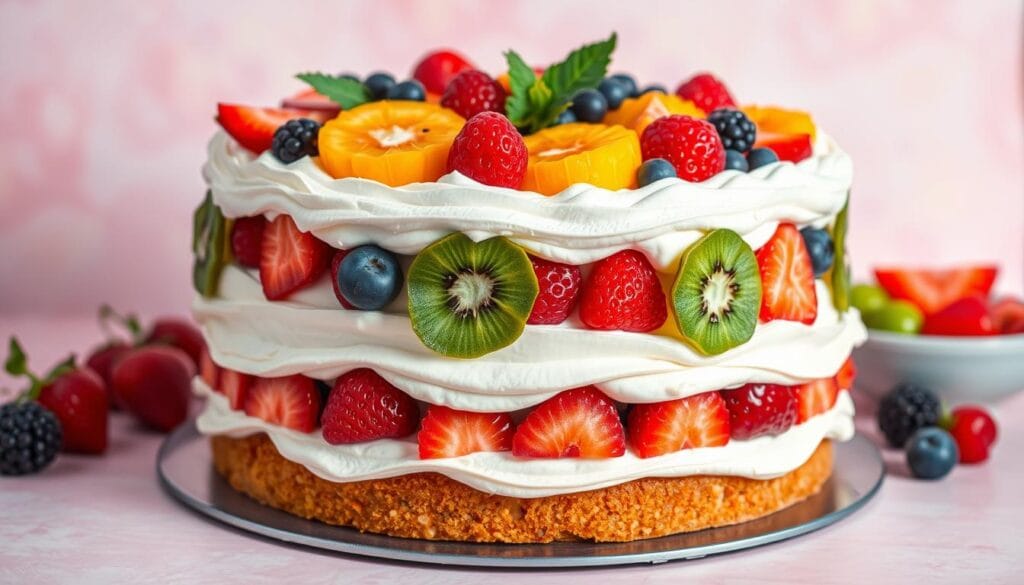 Fresh Fruit Cream Cake