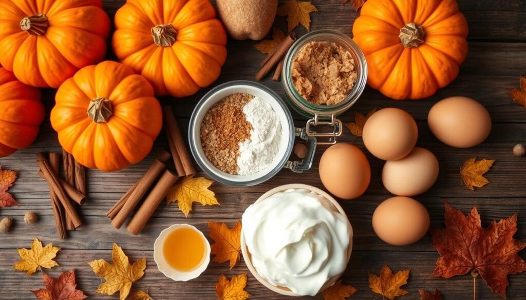 Pumpkin pie ingredients