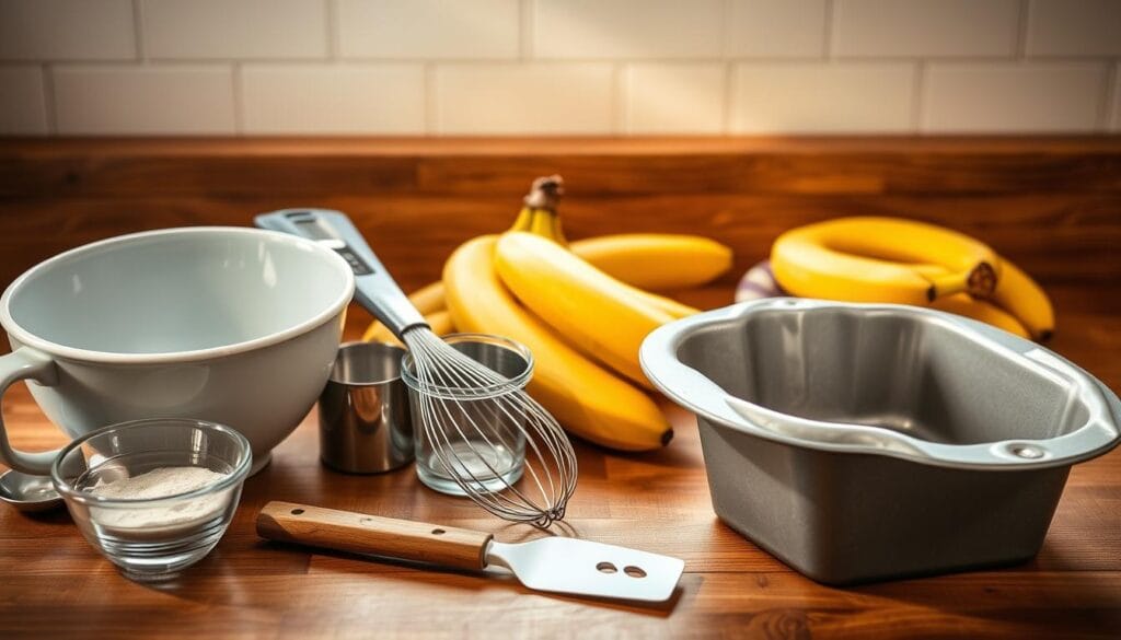 banana bread baking tools