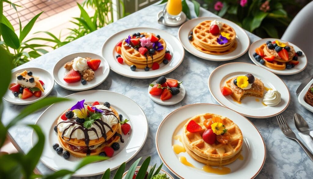 creative pancake and waffle dishes