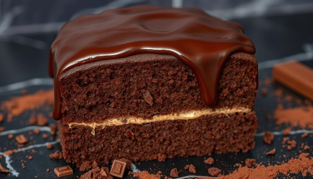 fudgy chocolate cake texture