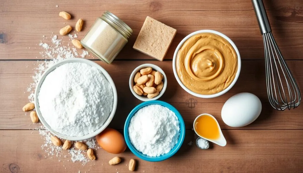 ingredients for peanut butter cookies