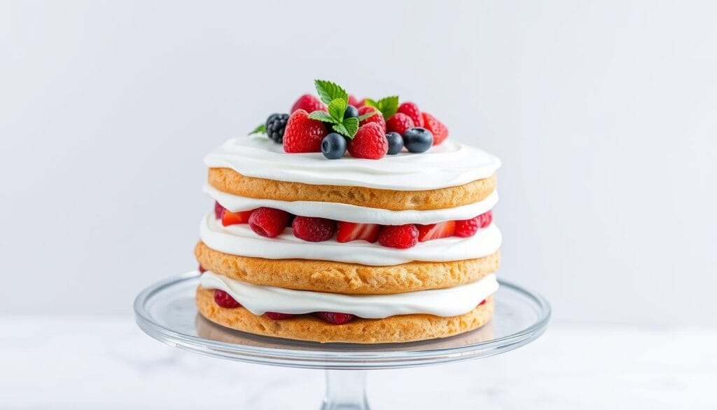 modern chantilly cake