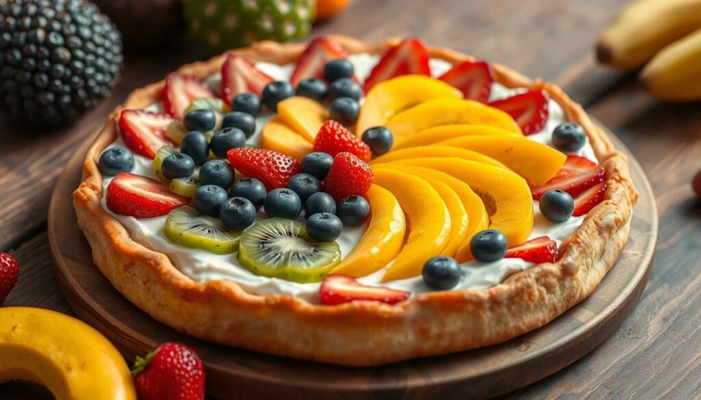 pizza fruit