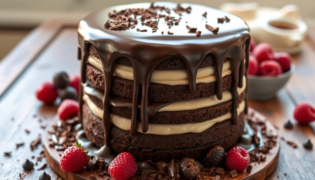 triple chocolate cake recipe