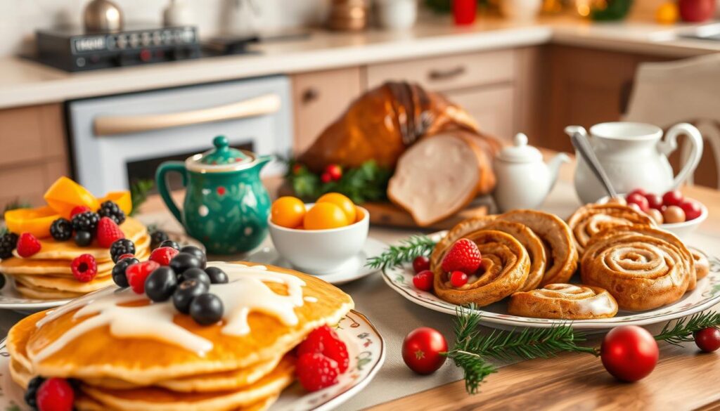 christmas morning dishes