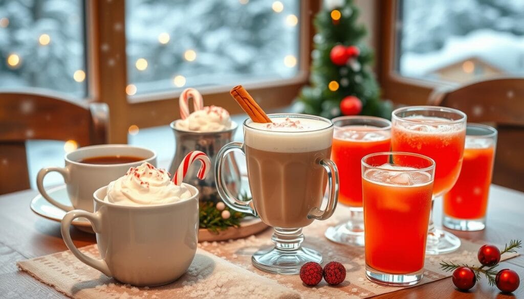 festive morning drinks