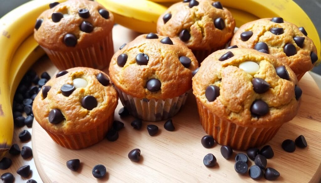 Banana Muffins with Chocolate Chips