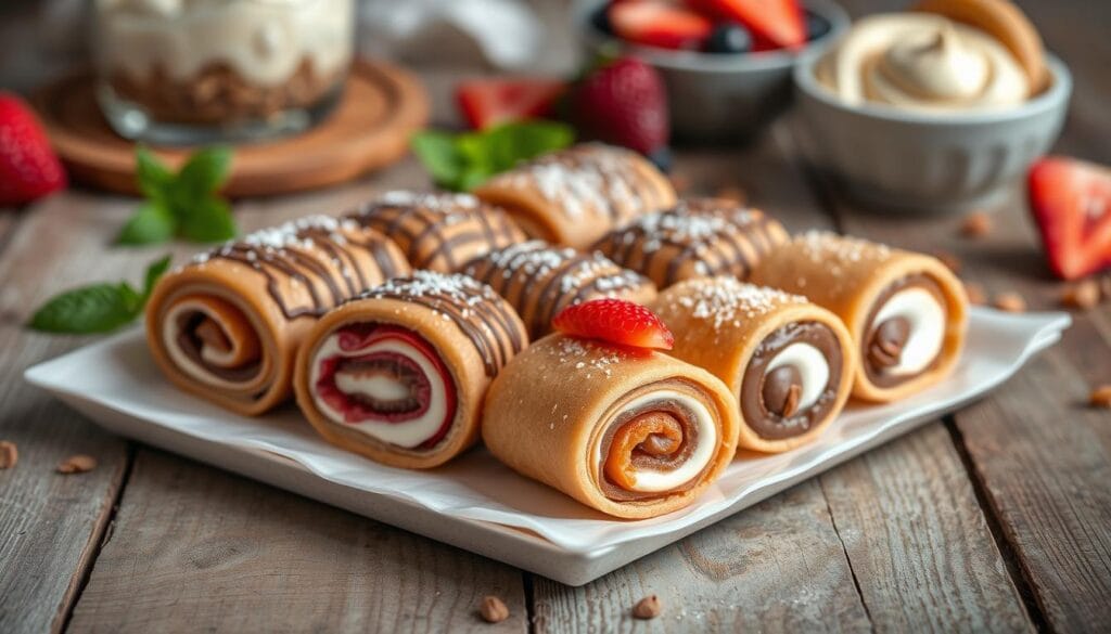 Caramel Wafer Rolls Filling Variations