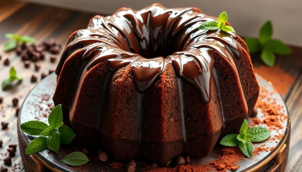 Chocolate Chocolate Chip Bundt Cake