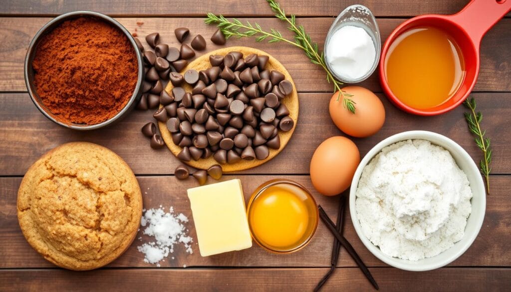 Chocolate Cookie Ingredients