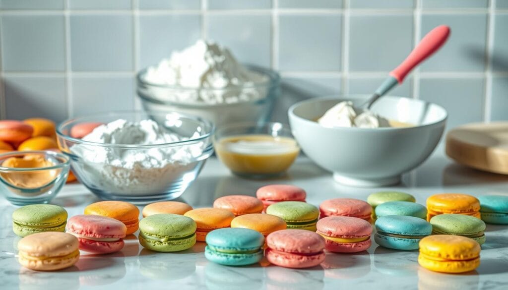 French Macaron Shell Preparation