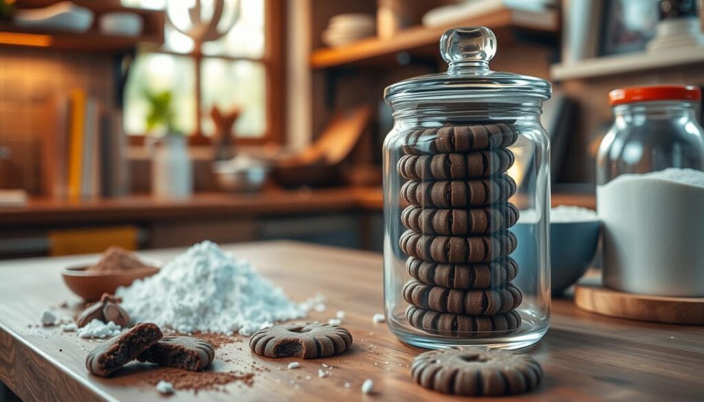 Homemade Chocolate Wafers Storage