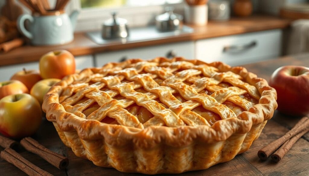 Lattice Top Apple Pie Decoration