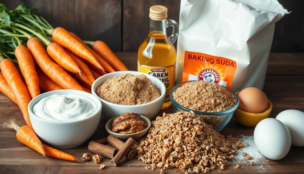 Moist Carrot Cake Ingredients