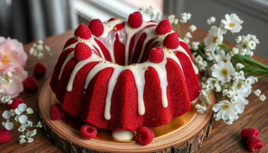 Red Velvet Bundt Cake Decorating