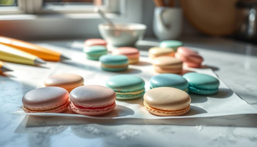 Resting Macaron Shells Before Baking