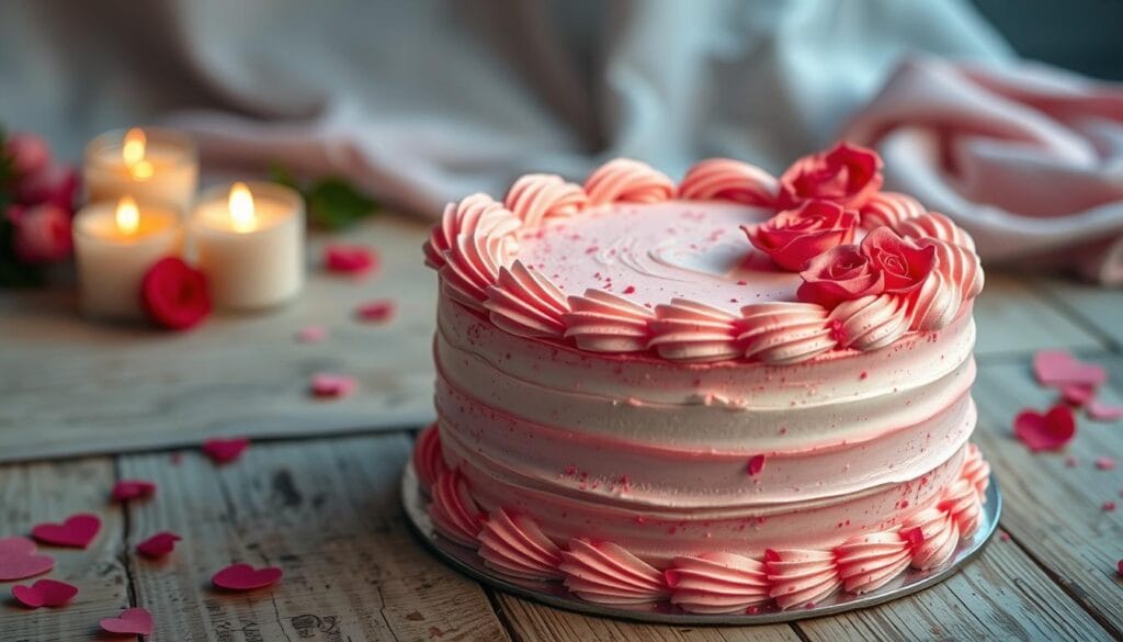 Valentine's Day cake decorating techniques