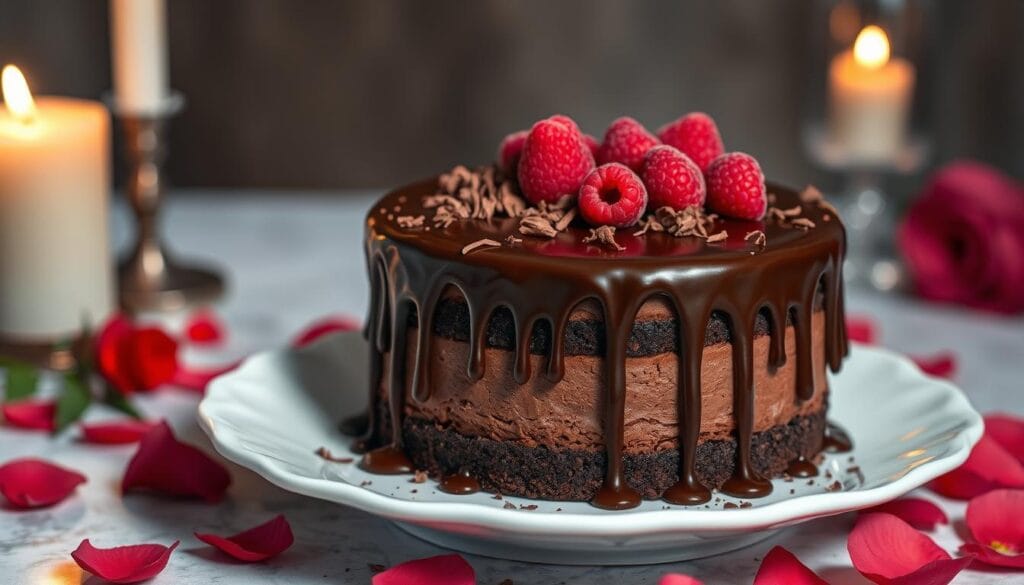 chocolate truffle layer cake