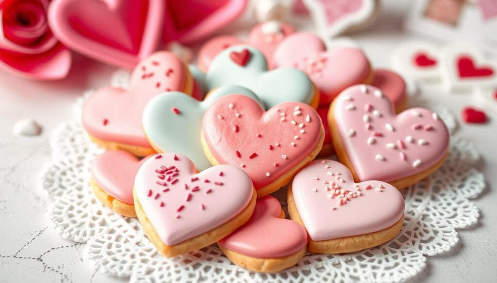 heart-shaped cookies