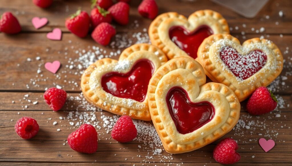 heart-shaped hand pies