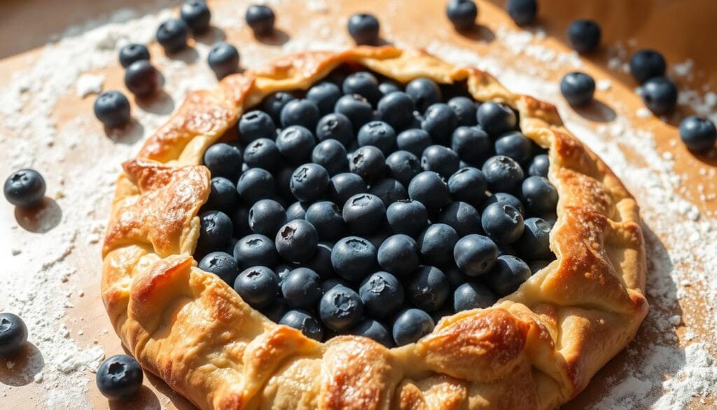 homemade blueberry galette