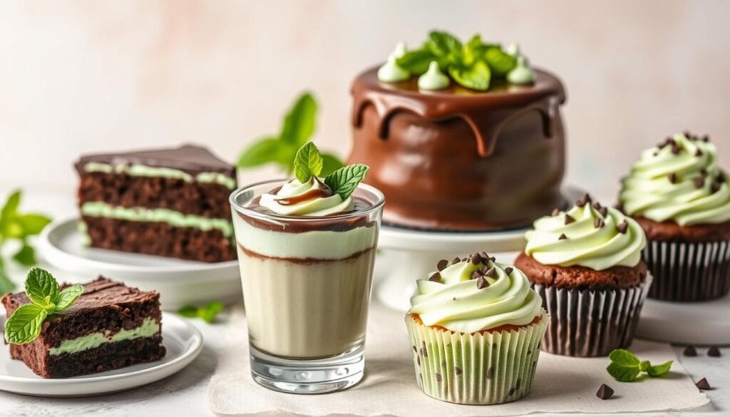 mint chocolate cake variations