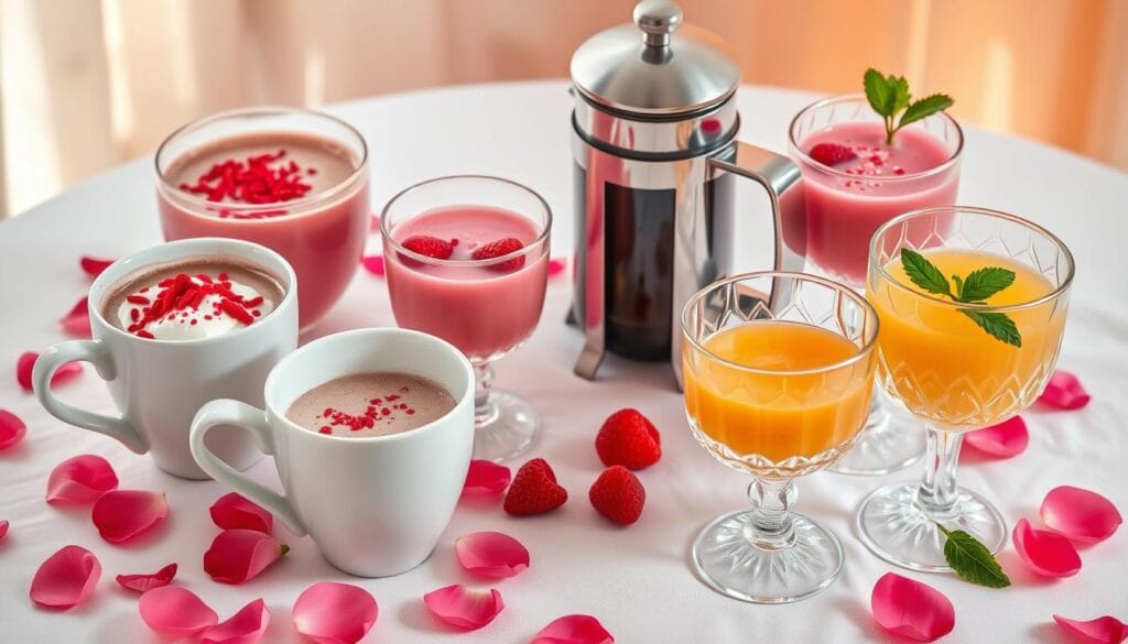 romantic breakfast beverages