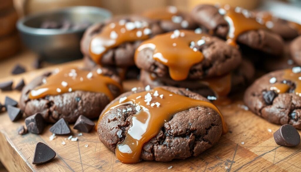 salted caramel cookies