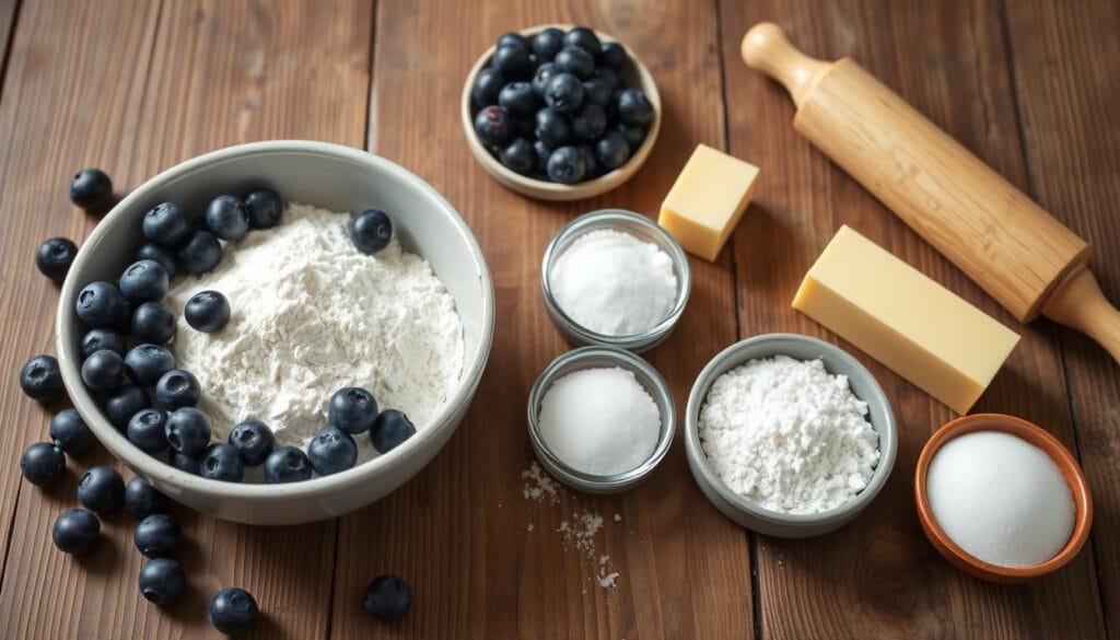 simple blueberry galette ingredients