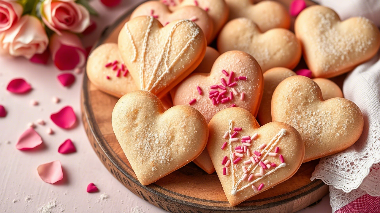 Sparkle Sweetheart Cookies