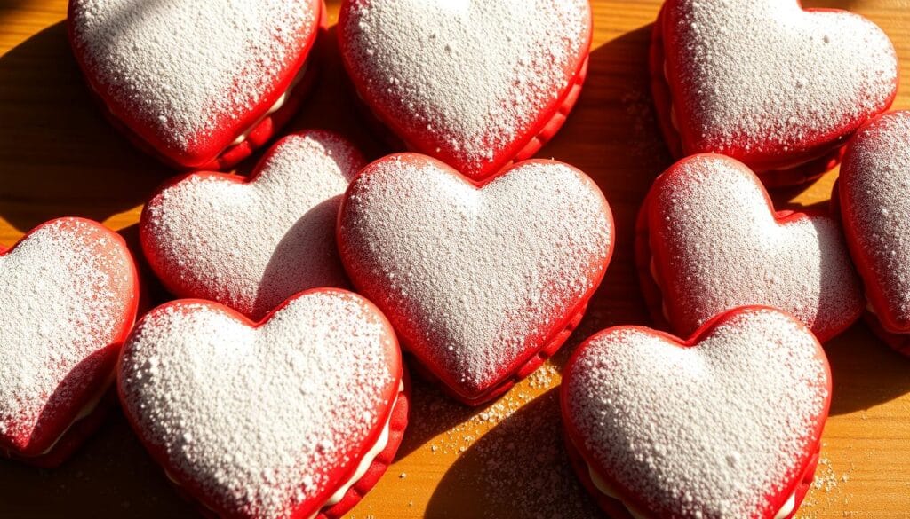 heart-shaped desserts