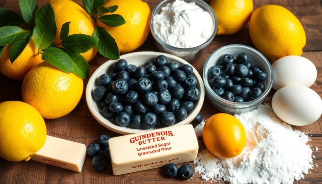 lemon blueberry tart ingredients