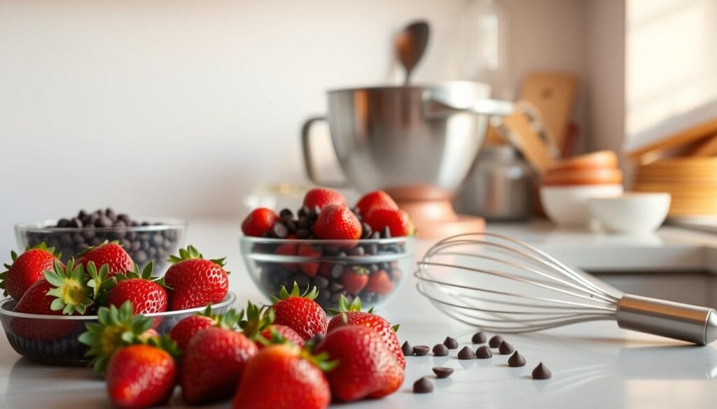 preparing ingredients