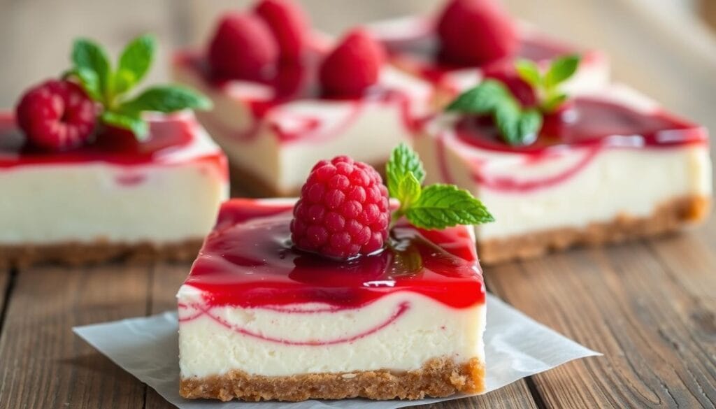 raspberry cheesecake bars