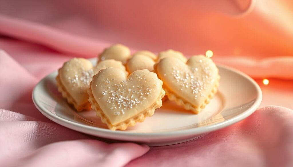 sparkle sweetheart cookies